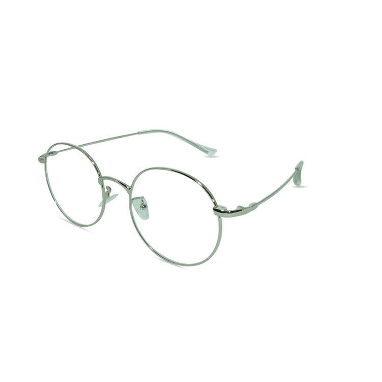 Environmentally friendly glasses in Silver / Blue Light