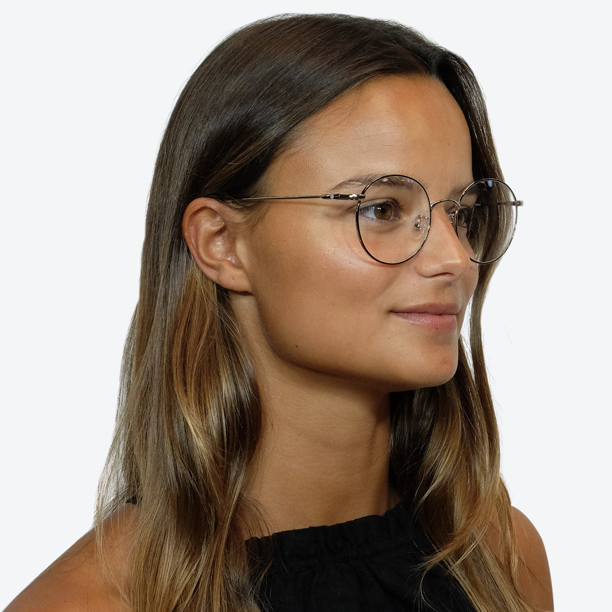 Environmentally friendly glasses in Silver and Black / Blue Light