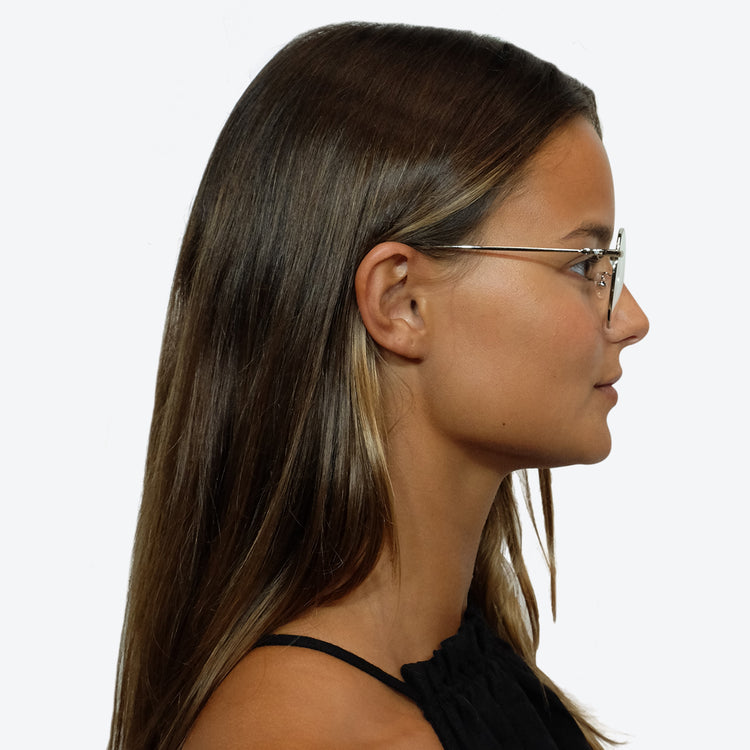 Environmentally friendly glasses in Silver and Black / Blue Light