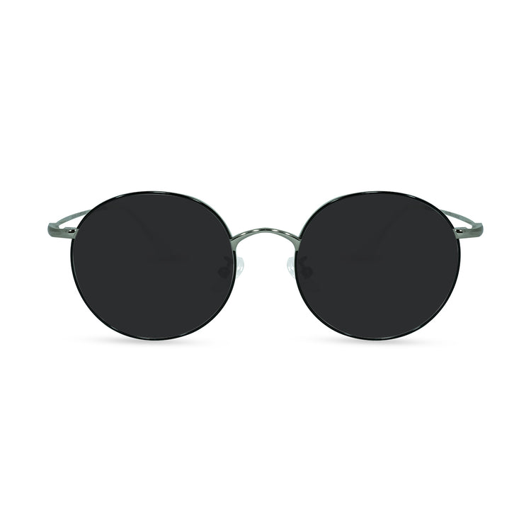 Environmentally friendly glasses in Silver and Black / Sun