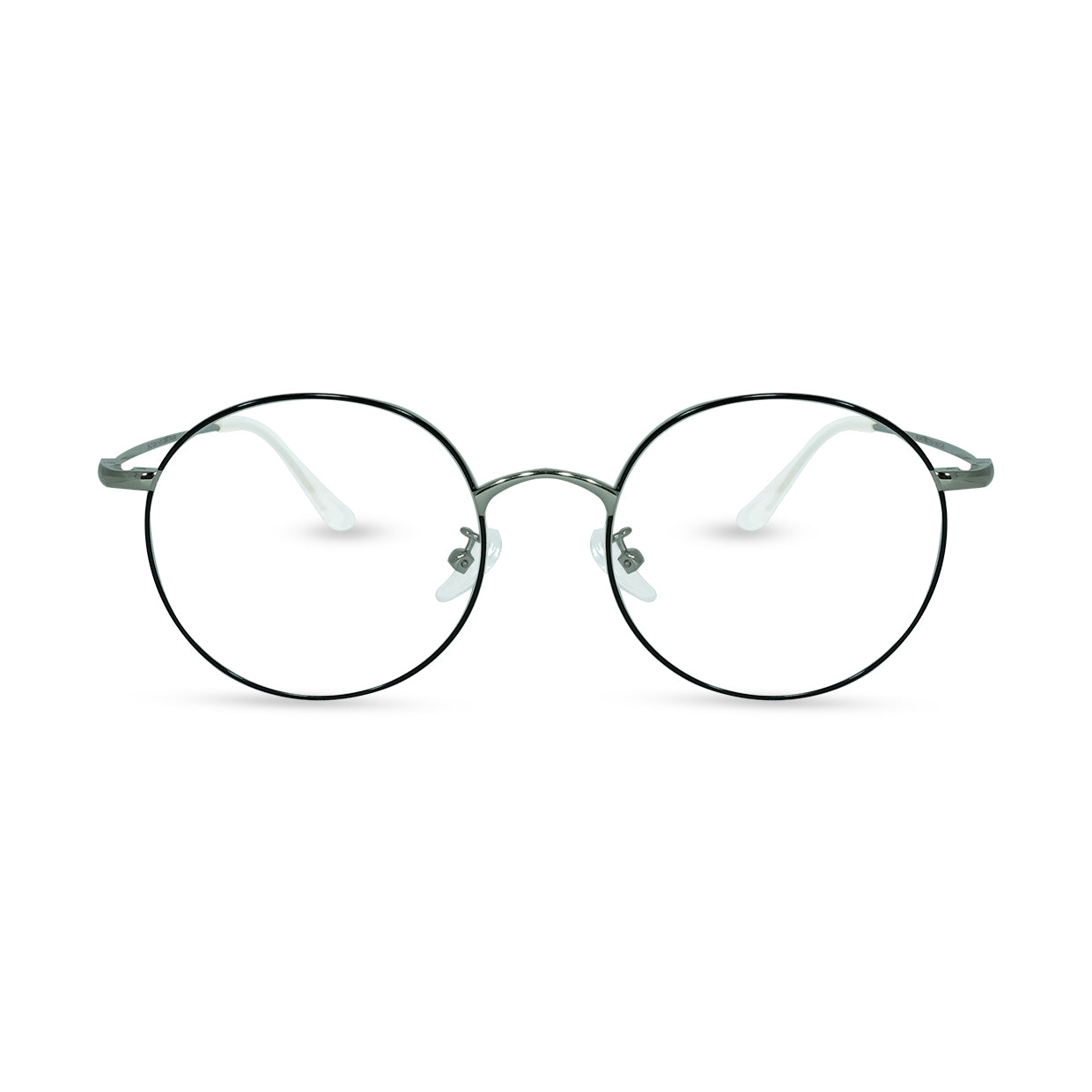 Environmentally friendly glasses in Silver and Black / Blue Light