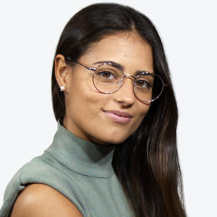 Environmentally friendly glasses in Silver / Blue Light