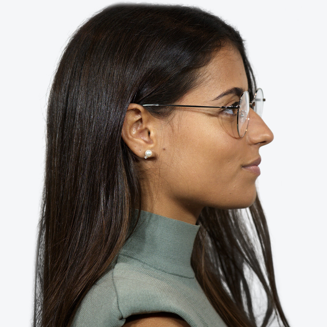 Environmentally friendly glasses in Silver / Blue Light