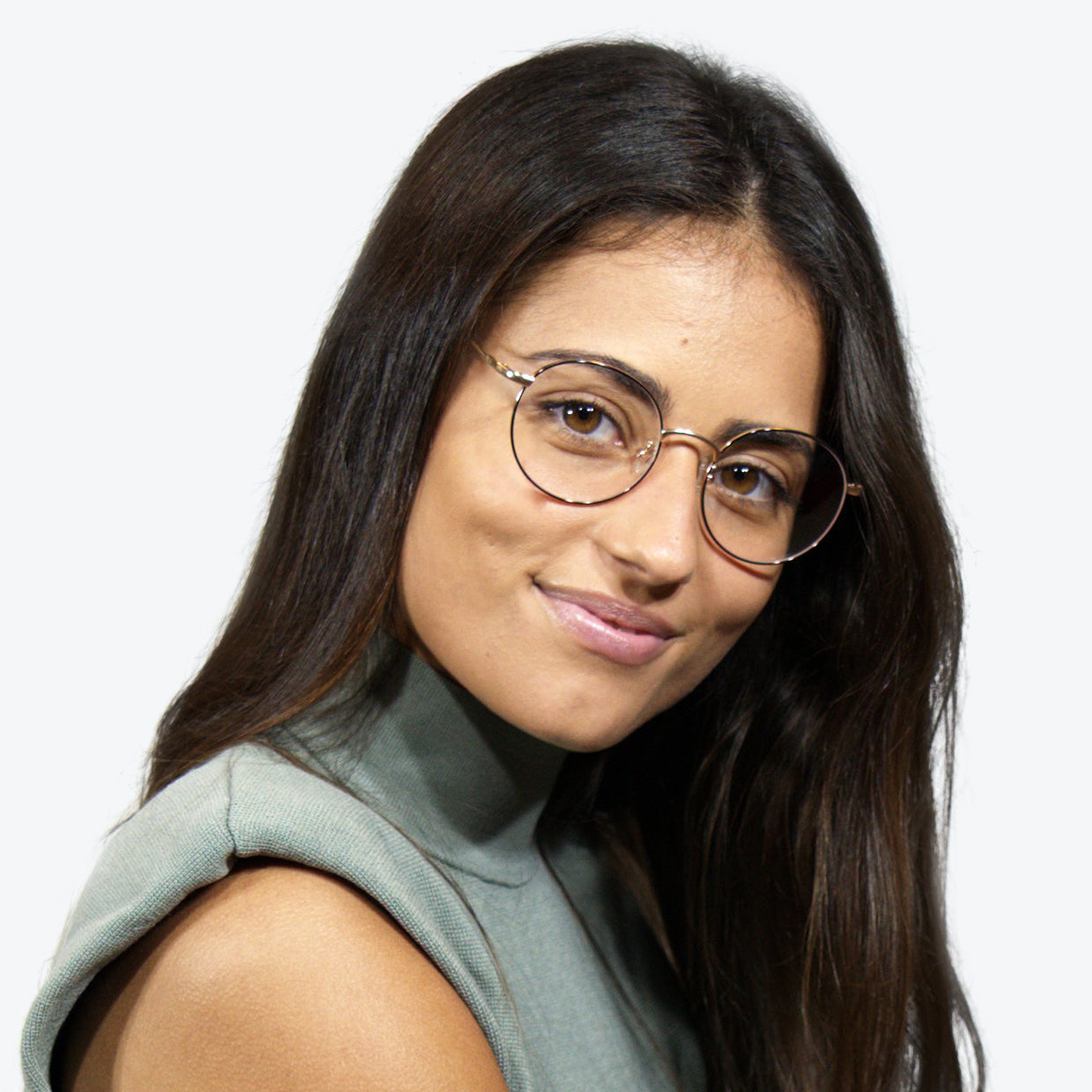 Environmentally friendly glasses in Gold and Black / Blue Light