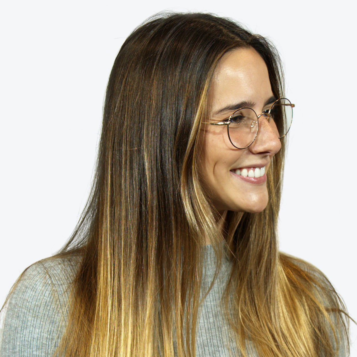 Environmentally friendly glasses in Gold and Black / Blue Light