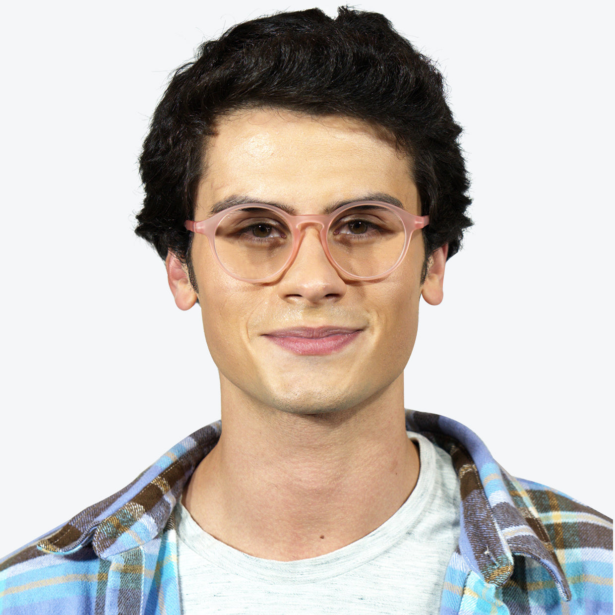 Affordable eco friendly glasses Pink / Blue Light