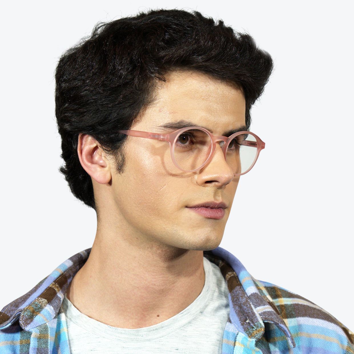 Affordable eco friendly glasses Pink / Blue Light