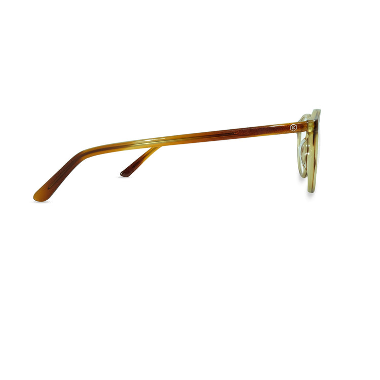 Premium Light Brown Acetate Material / Blue Light