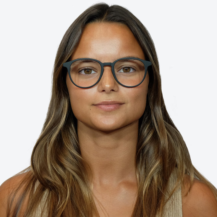 Eco Friendly Glasses in Matte Black / Blue Light