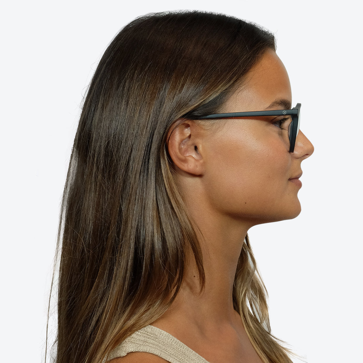 Eco Friendly Glasses in Matte Black / Blue Light