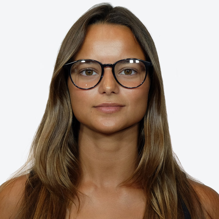 Eco Friendly Glasses in Petrol Blue / Blue Light