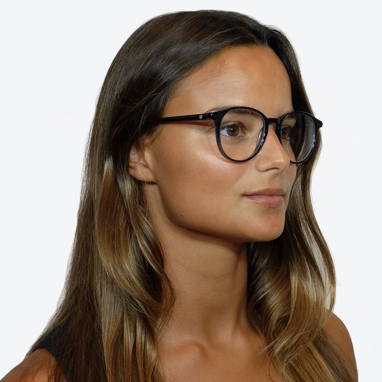 Eco Friendly Glasses in Petrol Blue / Blue Light