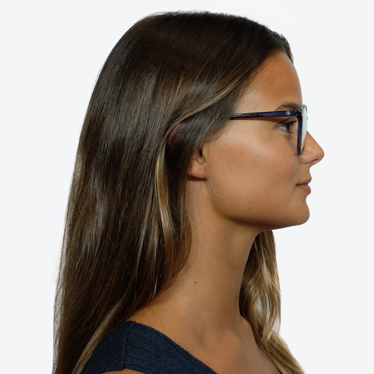 Eco Friendly Glasses in Petrol Blue / Blue Light