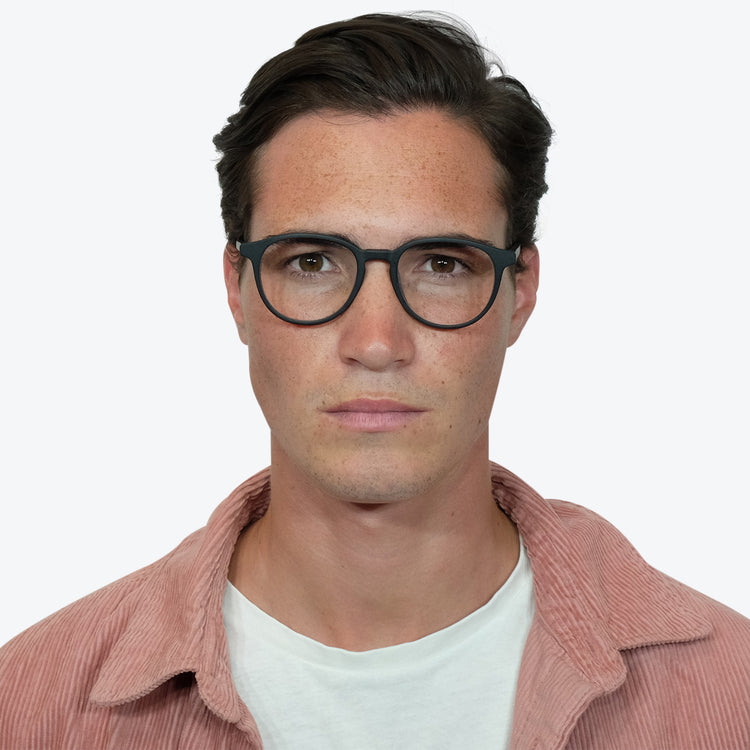 Eco Friendly Glasses in Matte Black / Blue Light