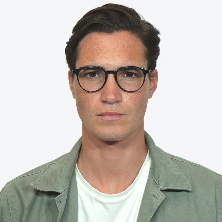 Eco Friendly Glasses in Petrol Blue / Blue Light