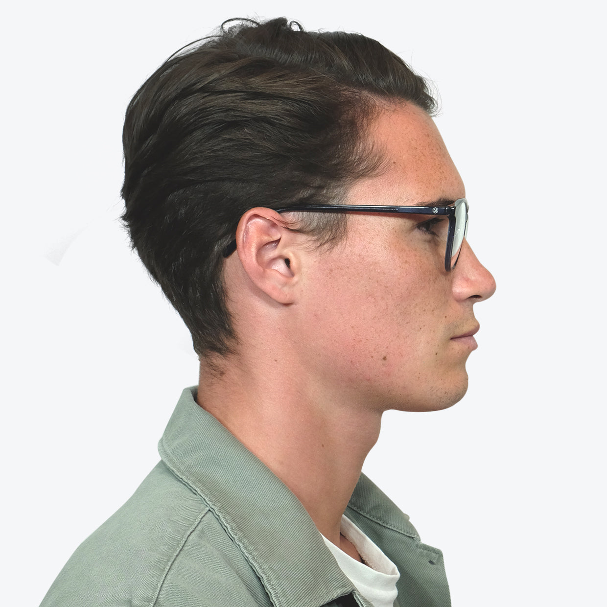 Eco Friendly Glasses in Petrol Blue / Blue Light