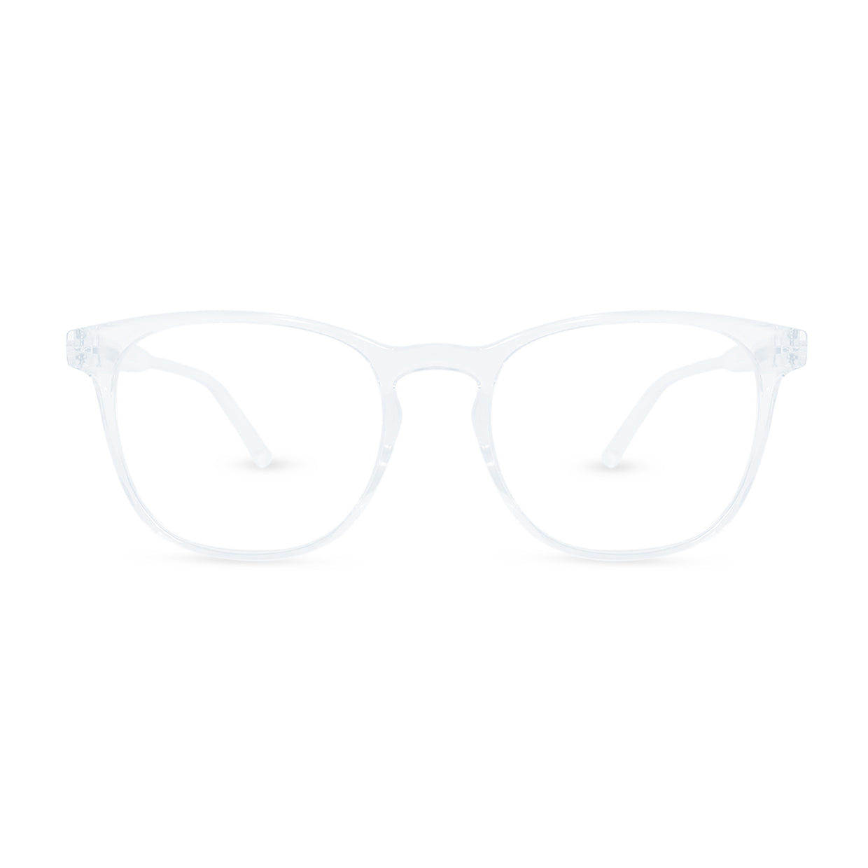 Fashionable Glasses in Transparent / Blue Light