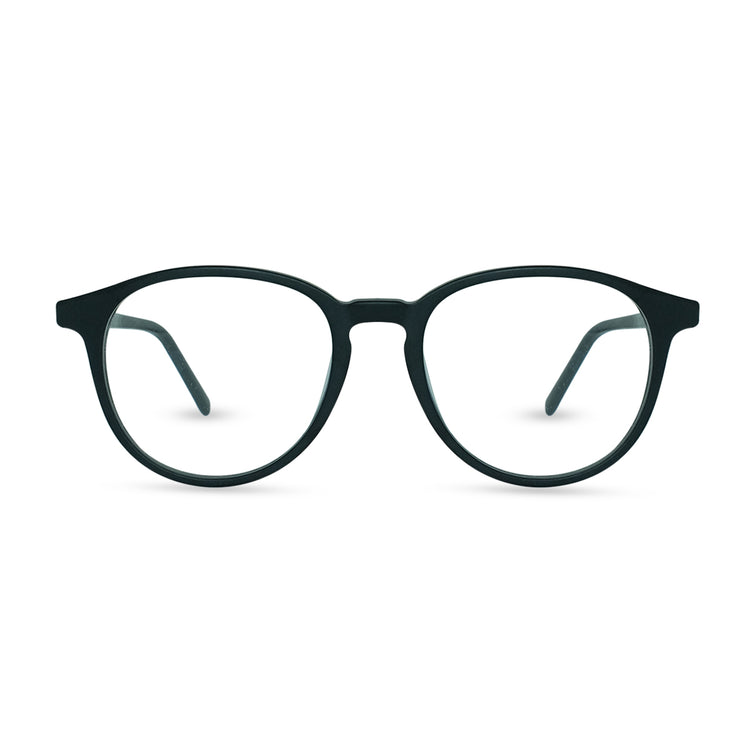 Eco Friendly Glasses in Matte Black / Blue Light