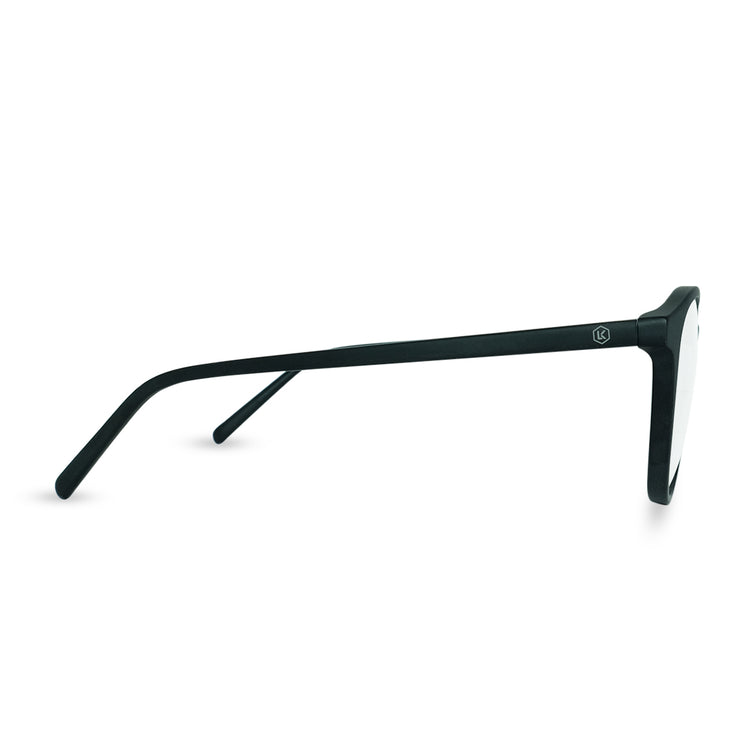 Eco Friendly Glasses in Matte Black / Blue Light