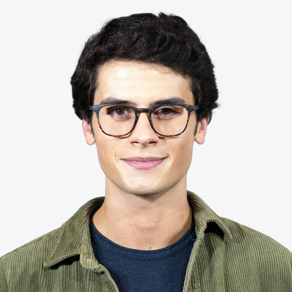 Fashionable Glasses in Tortoise / Blue Light