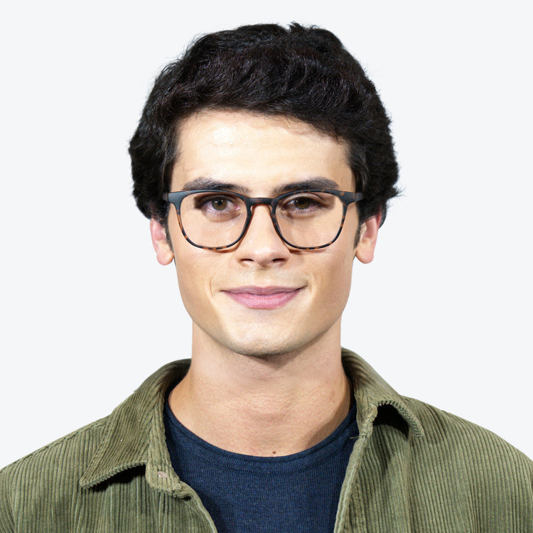 Fashionable Glasses in Tortoise / Blue Light