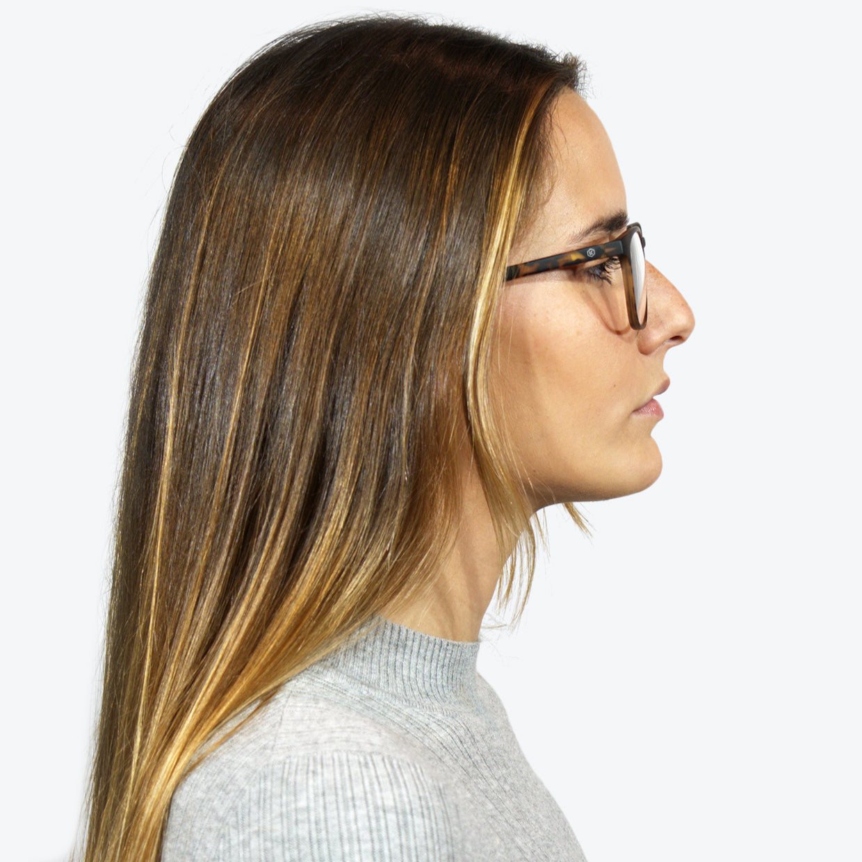 Fashionable Glasses in Tortoise / Blue Light