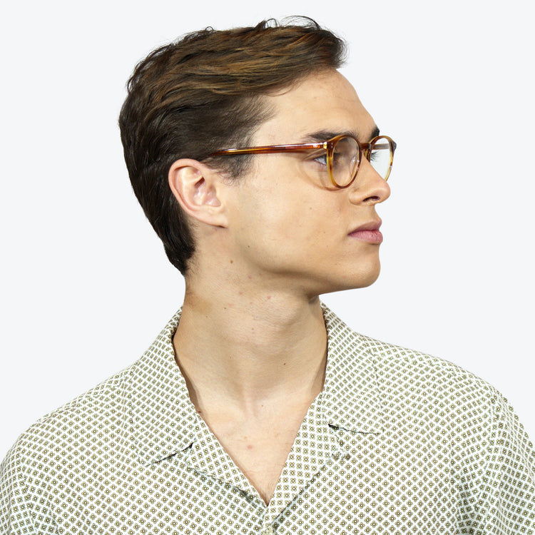 Premium Light Brown Acetate Material / Blue Light