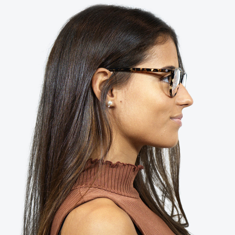 Premium Khaki Tortoise Acetate Material / Blue Light