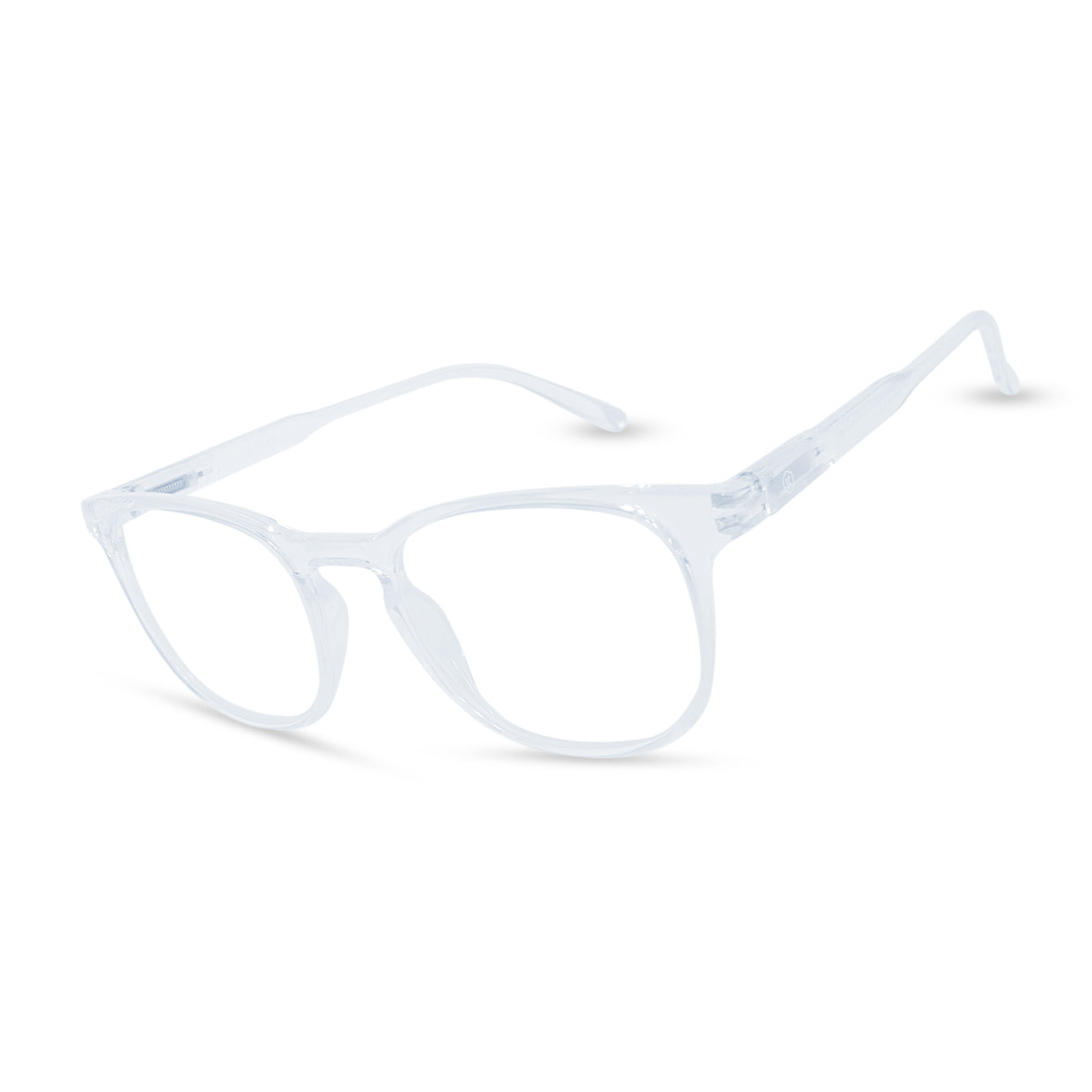 Fashionable Glasses in Transparent / Blue Light