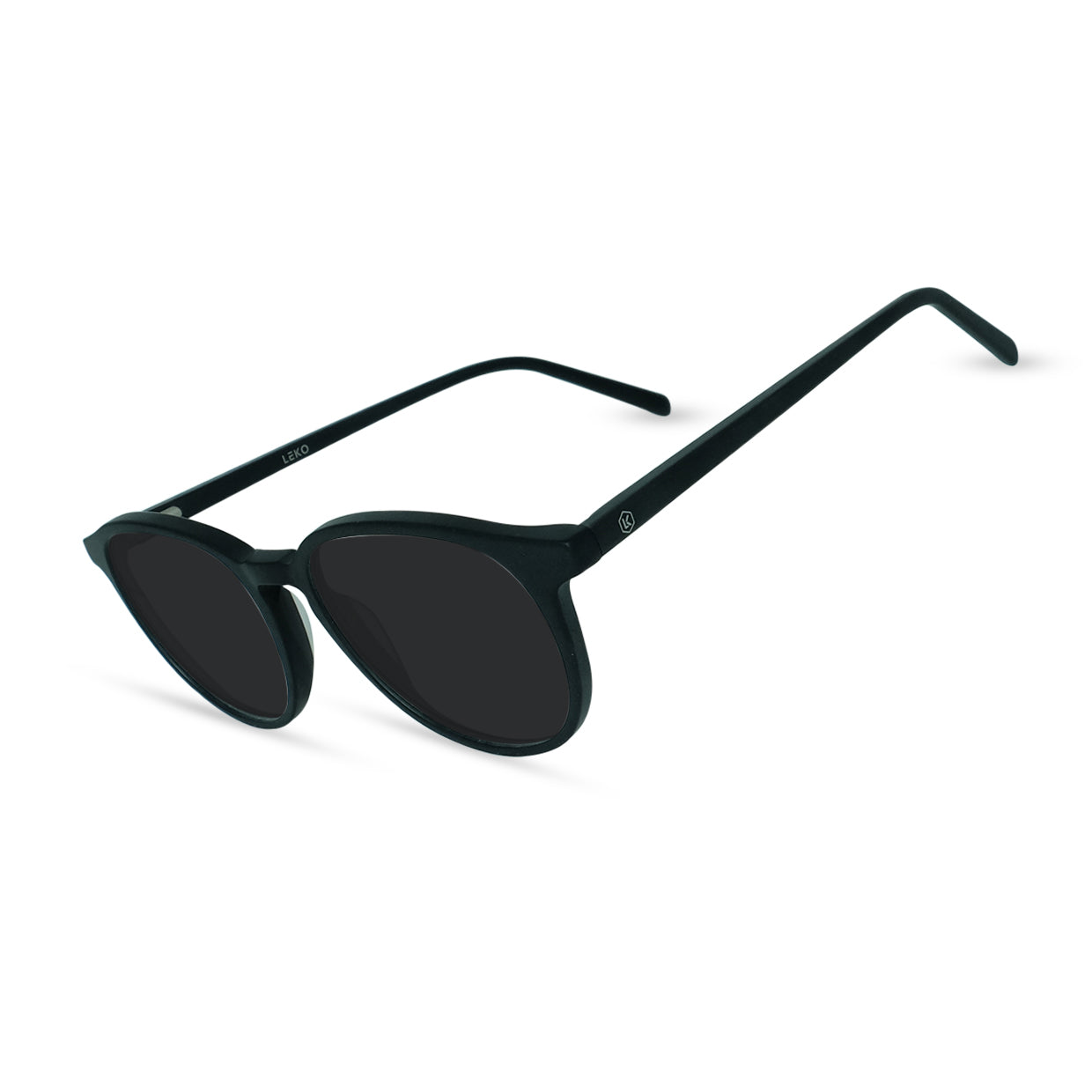 Eco Friendly Glasses in Matte Black / Sun
